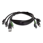 StarTech.com Dual-HDMI KVM Cable, USB 2.0