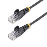 StarTech.com 25cm Black Slim CAT6 Cable