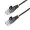 StarTech.com 25cm Black Slim CAT6 Cable