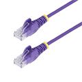 StarTech.com 25cm Purple Slim CAT6 Cable